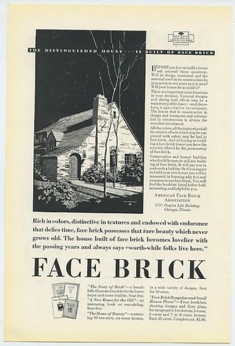 Face brick rich color - face, in
